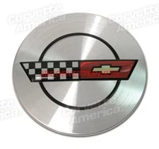 1986 and 1990 Corvette Center Wheel Cap Silver NEW REPRO C4 