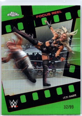 2026 Topps Chrome WWE Izzi Dame Focus Reel Green /99