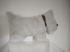 West Highland Scottie Dog Fluffy Plush Cushion