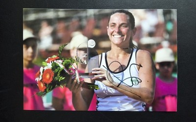 Roberta Vinci original signiertes Foto Tennis Grand Slam Campion Doppel Italy