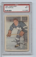 1953 Parkhurst Tim Horton #13 PSA 7