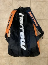 Large Racquetball Backpack Duffle Bag Carrying Case W/ 3 Zipper Compartments