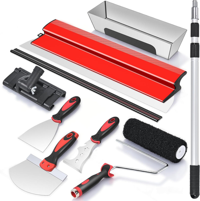 #ad Drywall Skimming Tool Set 24 Inch Drywall Skimming Blade Mud Pan 9 Inch Compo $125.44