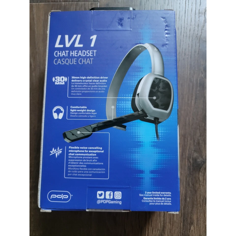 PDP LVL 1 Chat Headset for PlayStation 4 PS4 Gaming Headphone Wired - Image 2 of 4