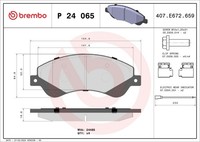 Brembo Bremsbelagsatz Scheibenbremse Prime P 24 065 FüR Tourneo Ford Transit Bus