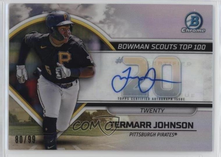 2023 Bowman Bowman Scouts Top 100 Auto 80/99 Termarr Johnson #BTP-20 Auto 00c9