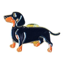 Dachshund 'Sausage Dog' Enamel Pin Badge / Brooch