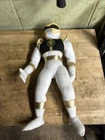 Mighty Morphin Power Rangers White Ranger Plush 17" Kid Dimension Vintage 1994
