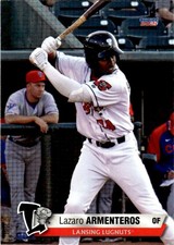 2021 Lazaro Armenteros Choice Minor League Rookie Card Lansing Lugnuts. rookie card picture