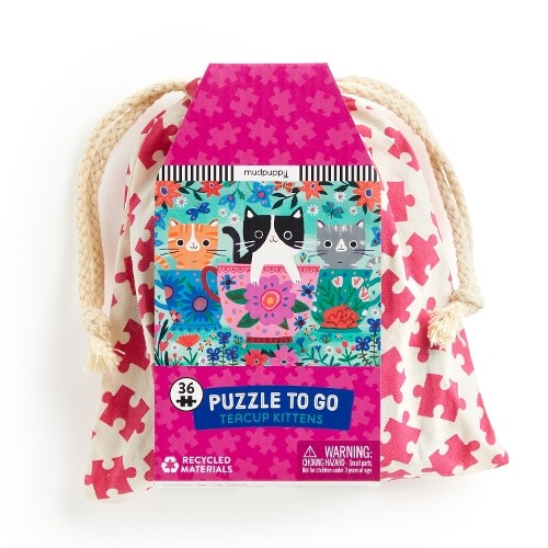 Пазл Котята в чайной чашке из 36 кусочков