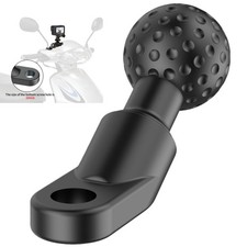 1'' Ball Head Mount Adapter for Motorcycle Rearview Mirror RAM Double Socket Arm