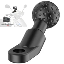 1'' Ball Head Mount Adapter for Motorcycle Rearview Mirror RAM Double Socket Arm