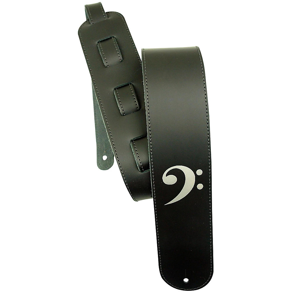 LM Products 3 Leather Bass Clef Embossed Bass Guitar Strap 4290₽