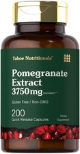 Tahoe Nutritionals Pomegranate Extract | 200 Capsules 200 Count (Pack of 1)