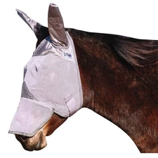 CASHEL Crusader Mule Draft Fly Mask with Long Nose and Ears (CFMMDLE)