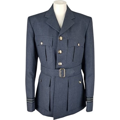 Deuhirst Sakko Medium Herren Blau Baumwolle Vintage RAF Nummer Eins Offizier Knopfleiste