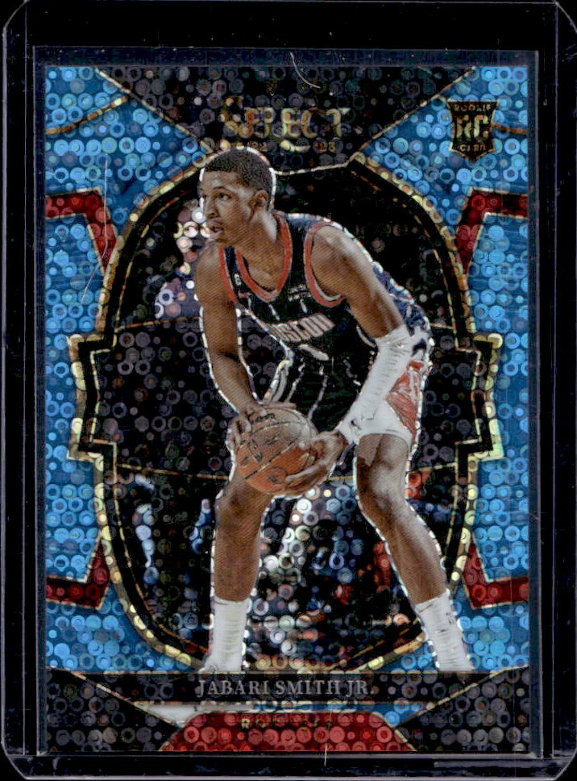 2022-23 Select Jabari Smith Jr. RC Light Blue Disco Prizms Concourse #/99
