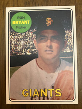 SAN FRANCISCO GIANTS: Ron Bryant Custom Modern 1969 Style Art Card