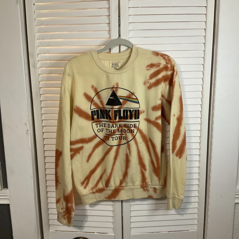 Pink Floyd El Lado Oscuro de la Luna Mujer Beige Marrón Sudadera Cuello Redondo S Foto 3 de 4