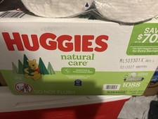 Huggies Natural Care Sensitive Baby Wipes, Fragrance-Free, 17-Pack, 1088 Count