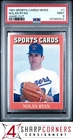 1991 ALLAN KAYE'S SPORTS CARDS NEWS MAGAZINE HAND CUT #1 NOLAN RYAN HOF PSA 9