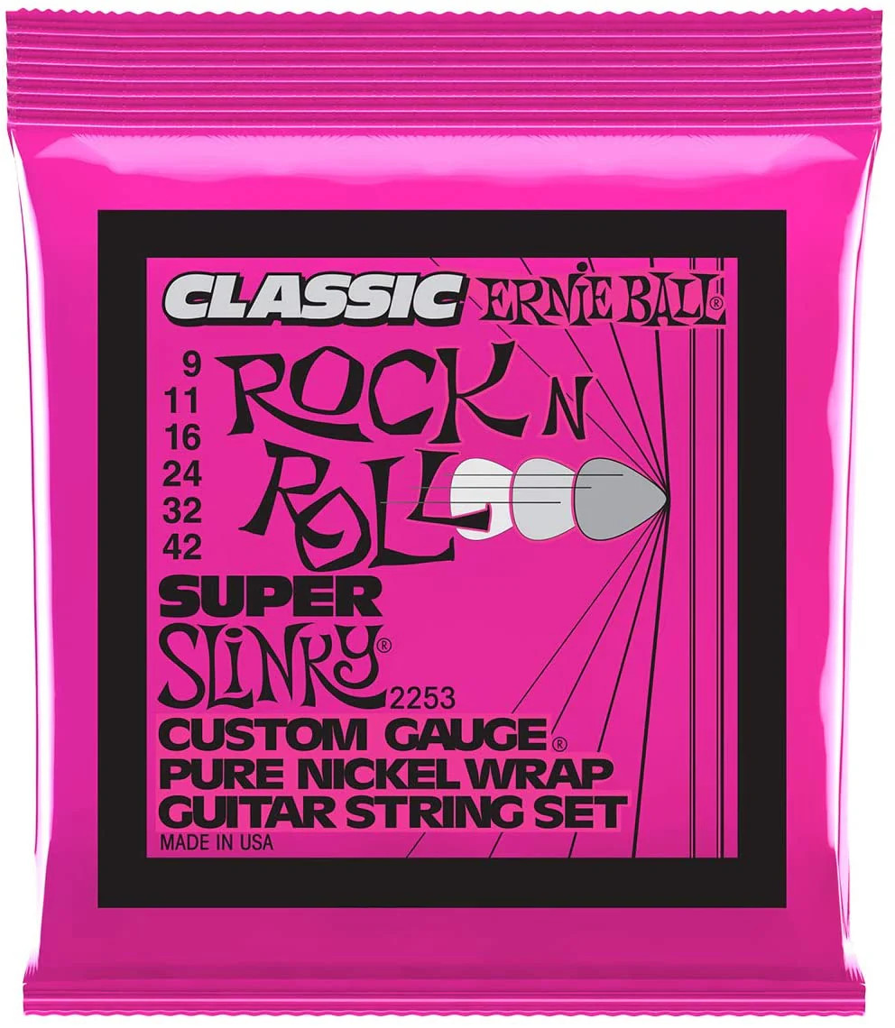 Ernie Ball 2253 Classic Pure Nickel Super Slinky String Set 09 - 42 2390₽