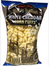 Trader Joe’s World’s Puffiest White Cheddar Corn Puffs – 7 oz (198g)