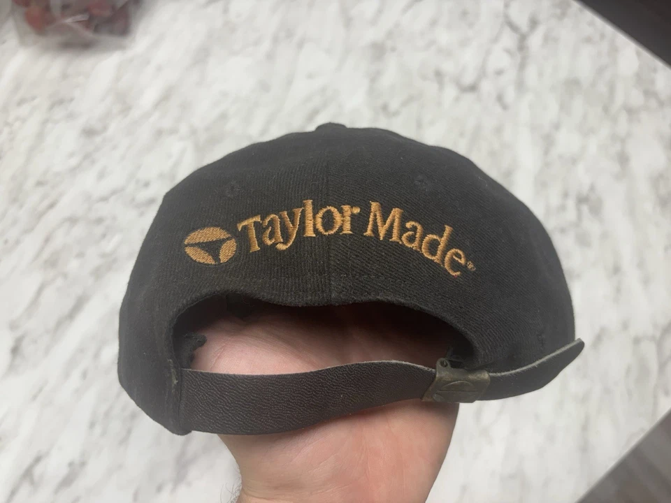 Chapéu de golfe vintage TaylorMade alça preta tampa traseira anos 90 TI bolha 2 promoção golfe - Imagem 3 de 4