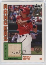 2019 Topps 1984 Baseball Relics 150th Anniversary 5/150 Adrian Beltre HOF 13iq