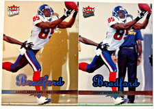 2 Card Lot 2006 Fleer Ultra Gold Medallion & Base COREY BRADFORD #80