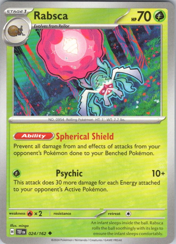 Rabsca #24/162 (LP) SV05: Temporal Forces TEF Pokemon