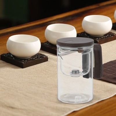 520 Teapot With Filter Strainer Glass Kettle For Brewing Loose Leaf Tea