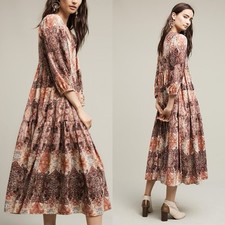 Anthropologie x Raga Evalona Peasant Dress Size XS NWOT Boho