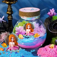 Light-Up Mermaid Terrarium Kit for Girls, DIY Arts  Crafts Gift for Girls Ag...