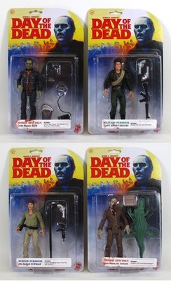 Day of the Dead 5'' 4 Figuren Bub Capt. Henry Rhodes Dr Tongue MINT 06DTT100