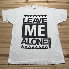 Vintage 1985 Leave Me Alone Foravi Graphic T Shirt Men's XL Rare Made In USA