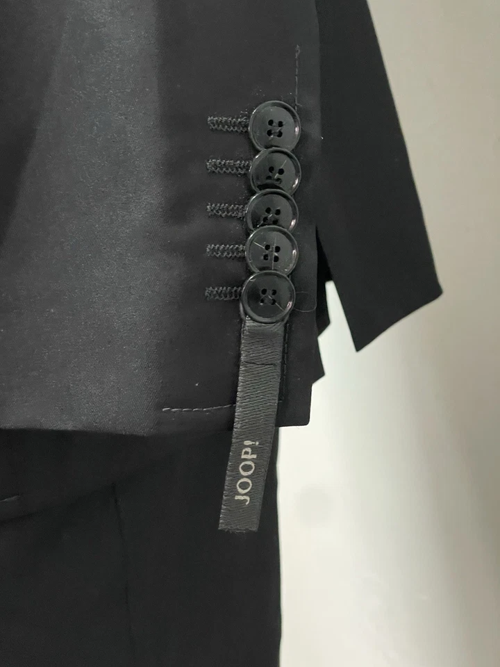 Abito Uomo Joop! 52 Nero Elegante Lana Vergine Made in Europe Completo Classico - Imagen 4 de 4
