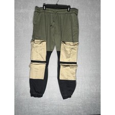 Roma Studio Womens Cargo Jogger Pants 3X Oliv...