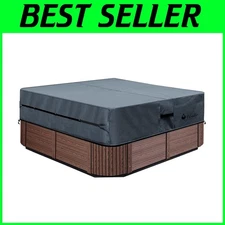 600D Dark Gray Hot Tub Cover - 83''x83''x20'' Protector
