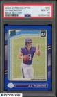2024 Donruss Optic Blue Glitter Prizm #235 JJ McCarthy Vikings RC Rookie PSA 10
