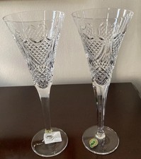 DWA Waterford Crystal Ślub Dziedzictwo Serca Kieliszki do szampana Tosty Flety