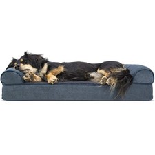 Furhaven Orthopedic Dog Bed for Medium/Small Dogs w/ Removable Bolsters  Washab