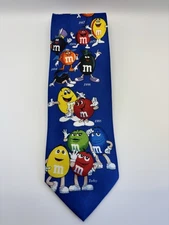 M & M Candies Timeline Collectible Silk Neck Tie
