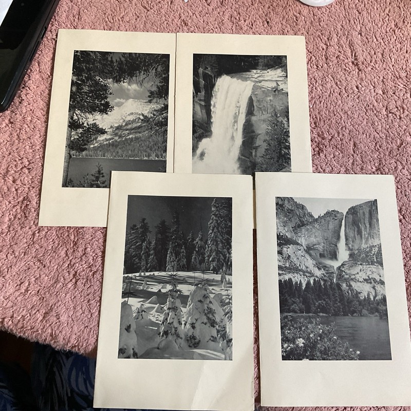 Lot Of 4 Menus From Yosemite NP Ahwahnee Hotel 1947 Beautiful Pictures