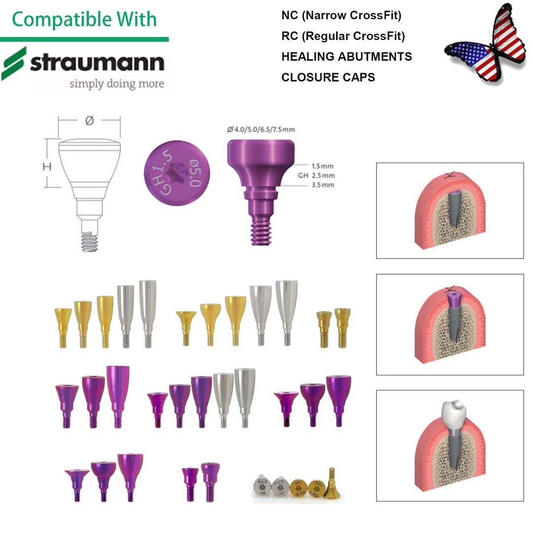 Straumann Implant Healing Abutments/Transfer Impression Tray Lab