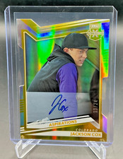 2022 Panini Elite Extra Edition JACKSON COX Die-Cut On Card AUTO 13/24 Rockies