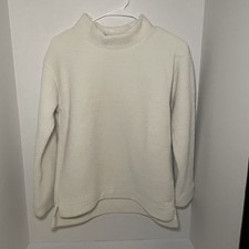 Vineyard Vines Sweatshirt Girl's Extra Large 16 White Fleece Pullover Sherpa