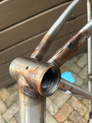 BB17 Transfer Freme Set Bike Frame Used Rust Dent Size L | eBay