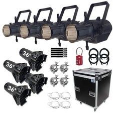 Blizzard Lighting Aria Profile WW LED Spots with 36  Lenses 4-Pack