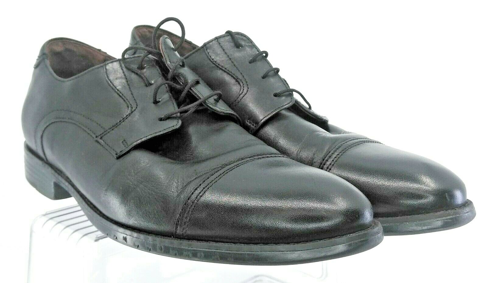 SAOLA Scarpe da uomo nere Johnston & Murphy Russell Oxfords taglia 9 M in pelle 15 1215